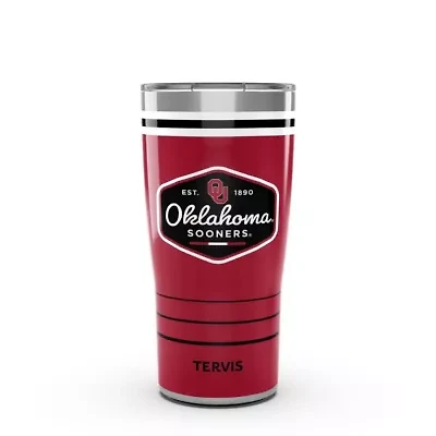 NCAA Oklahoma Sooners 20oz. Vintage DuraPrint™️ Stainless Travel Tumbler