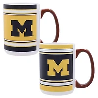 NCAA Michigan Wolverines 15oz. Home & Away 2-Pack Mug Set
