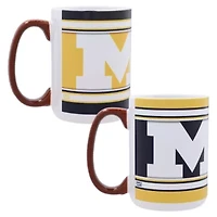NCAA Michigan Wolverines 15oz. Home & Away 2-Pack Mug Set