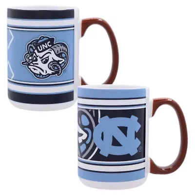NCAA North Carolina Tar Heels 15oz. Home & Away 2-Pack Mug Set