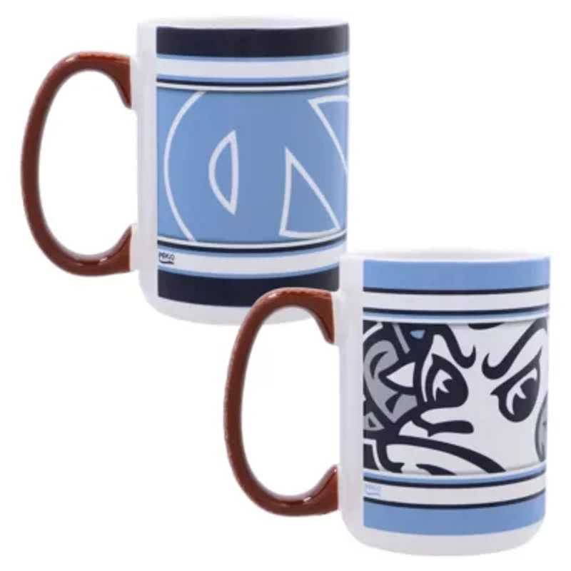 NCAA North Carolina Tar Heels 15oz. Home & Away 2-Pack Mug Set