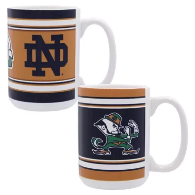 NCAA Notre Dame Fighting Irish 15oz. Home & Away 2-Pack Mug Set