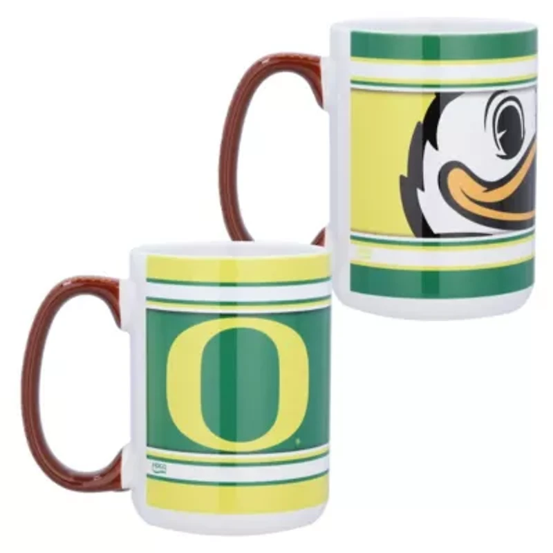 NCAA Oregon Ducks 15oz. Home & Away 2-Pack Mug Set