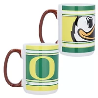 NCAA Oregon Ducks 15oz. Home & Away 2-Pack Mug Set