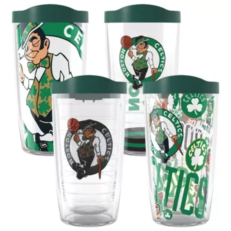NBA Boston Celtics Four-Pack 16oz. Classic Tumbler Set