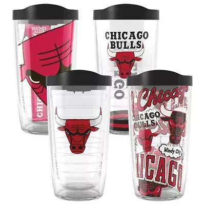 NBA Chicago Bulls Four-Pack 16oz. Classic Tumbler Set