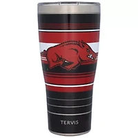 NCAA Arkansas Razorbacks 30oz. Hype Stripes Stainless Tumbler