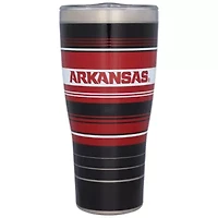 NCAA Arkansas Razorbacks 30oz. Hype Stripes Stainless Tumbler
