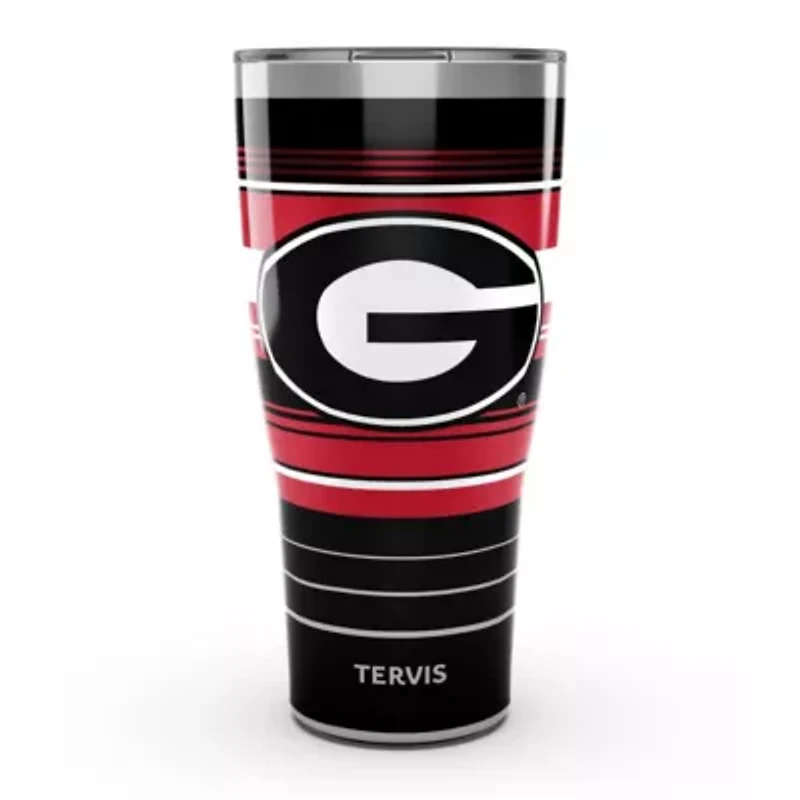 NCAA Georgia Bulldogs 30oz. Hype Stripes Stainless Tumbler