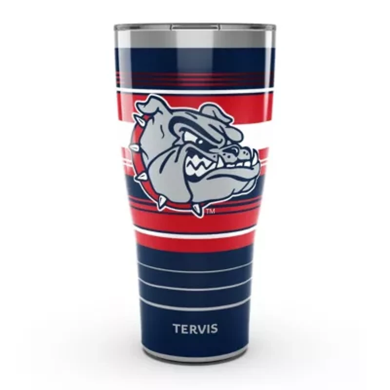 Gonzaga University Bulldogs NCAA Gonzaga Bulldogs 30oz. Hype Stripes Stainless Tumbler