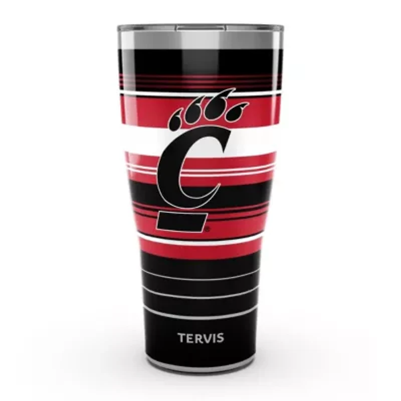 NCAA Cincinnati Bearcats 30oz. Hype Stripes Stainless Tumbler