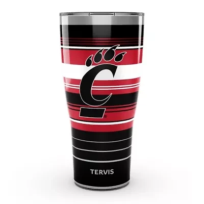NCAA Cincinnati Bearcats 30oz. Hype Stripes Stainless Tumbler
