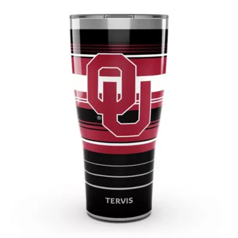 NCAA Oklahoma Sooners 30oz. Hype Stripes Stainless Tumbler