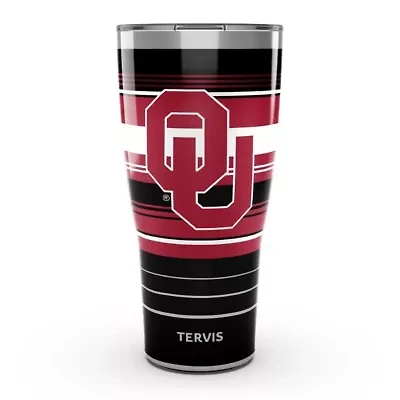 NCAA Oklahoma Sooners 30oz. Hype Stripes Stainless Tumbler