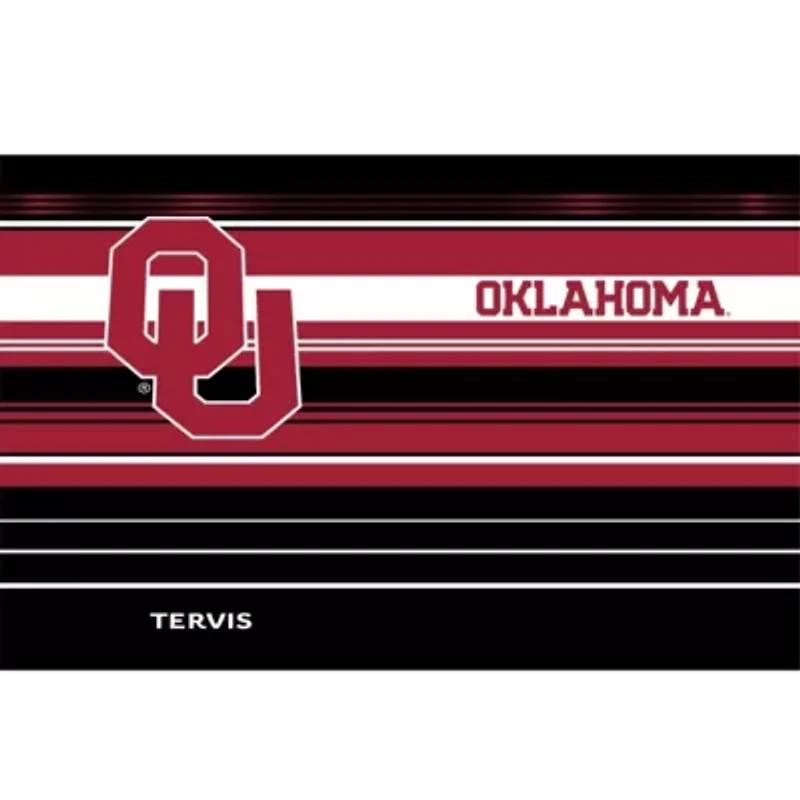 NCAA Oklahoma Sooners 30oz. Hype Stripes Stainless Tumbler