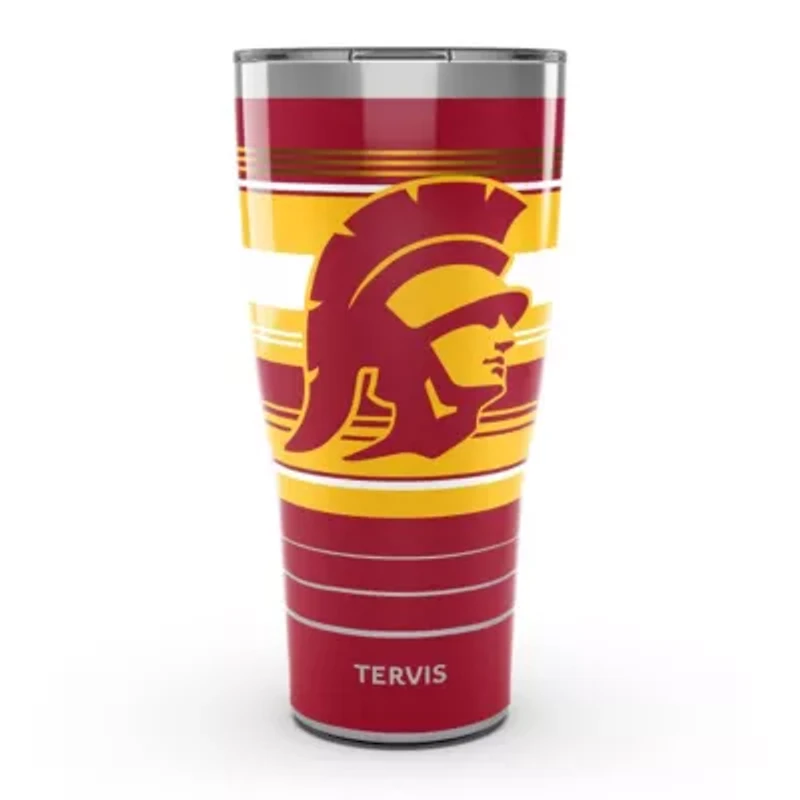 NCAA USC Trojans 30oz. Hype Stripes Stainless Tumbler