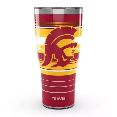 NCAA USC Trojans 30oz. Hype Stripes Stainless Tumbler