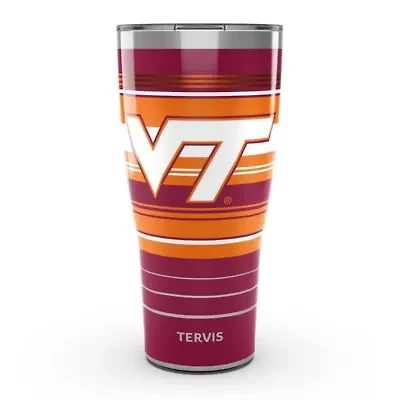 NCAA Virginia Tech Hokies 30oz. Hype Stripes Stainless Tumbler