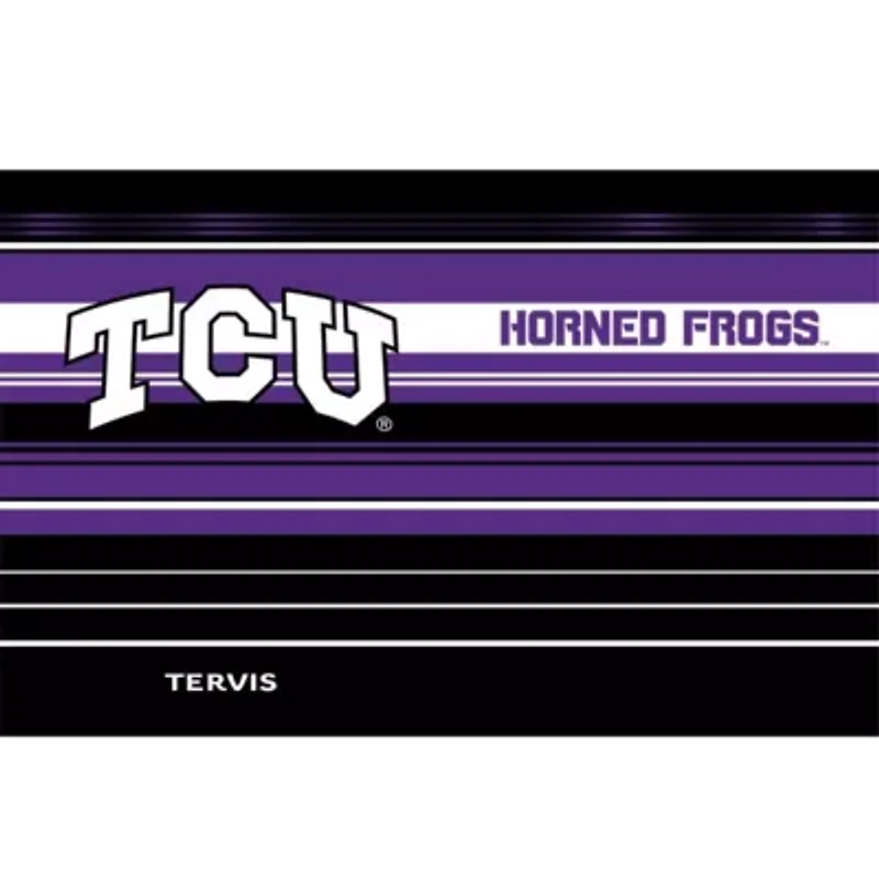 NCAA TCU Horned Frogs 30oz. Hype Stripes Stainless Tumbler