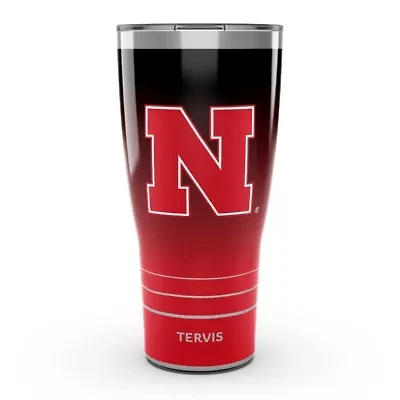 NCAA Nebraska Huskers 30oz. Ombre Stainless Tumbler