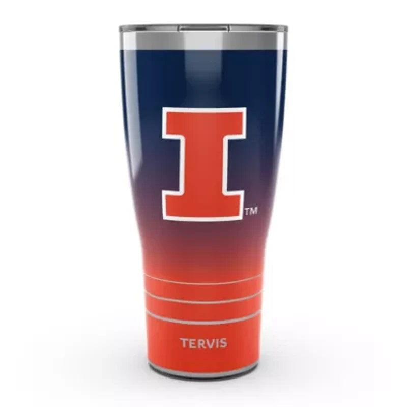 NCAA Illinois Fighting Illini 30oz. Ombre Stainless Tumbler