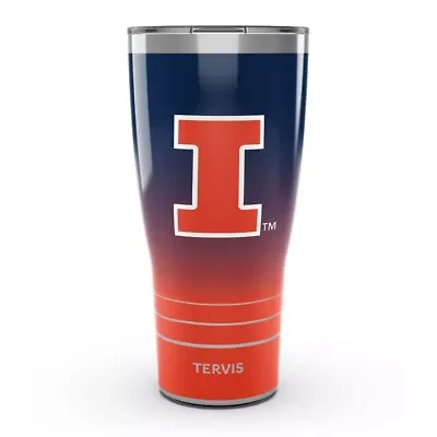 NCAA Illinois Fighting Illini 30oz. Ombre Stainless Tumbler