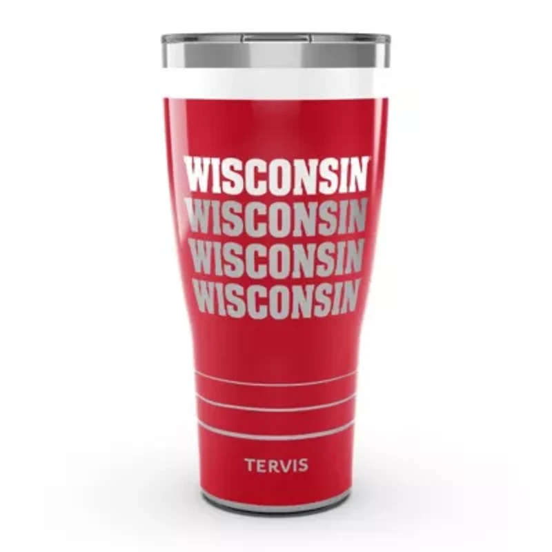 NCAA Wisconsin Badgers 30oz. Reverb Stainless Tumbler