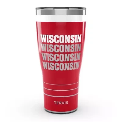 NCAA Wisconsin Badgers 30oz. Reverb Stainless Tumbler