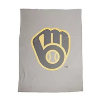 MLB Milwaukee Brewers 54" x 84" Sweatshirt Blanket