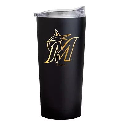 MLB Miami Marlins Foil 20oz. Powder Coat Tumbler