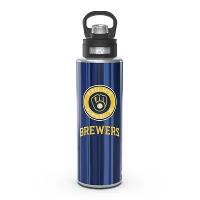 MLB Milwaukee Brewers 40oz. All In Wide Mouth Water Bottle