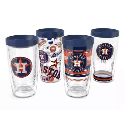 MLB Houston Astros Four-Pack 16oz. Classic Tumbler Set