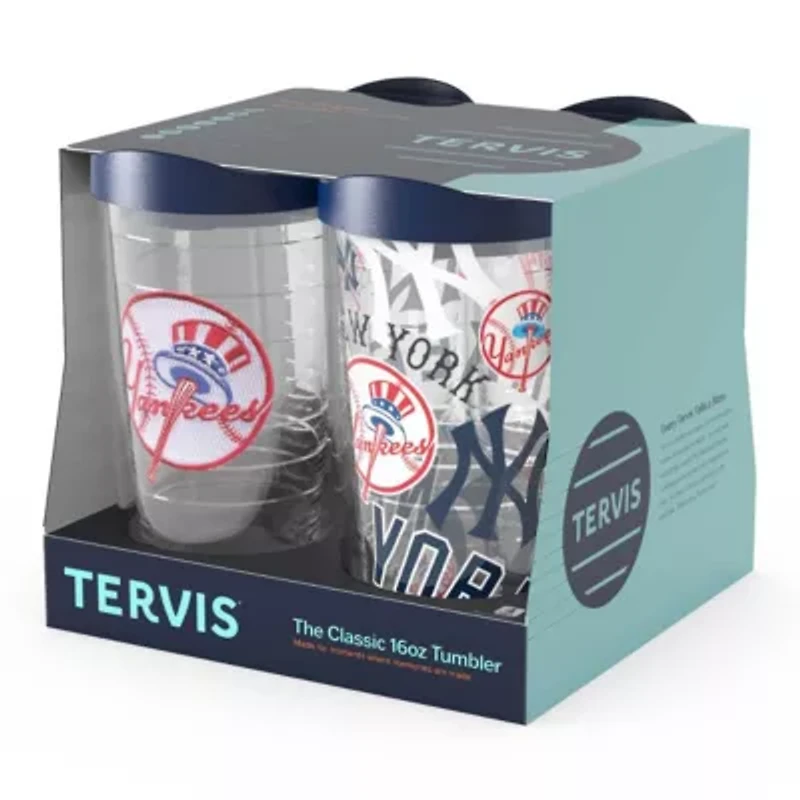 MLB New York Yankees Four-Pack 16oz. Classic Tumbler Set