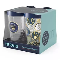 MLB Milwaukee Brewers Four-Pack 16oz. Classic Tumbler Set