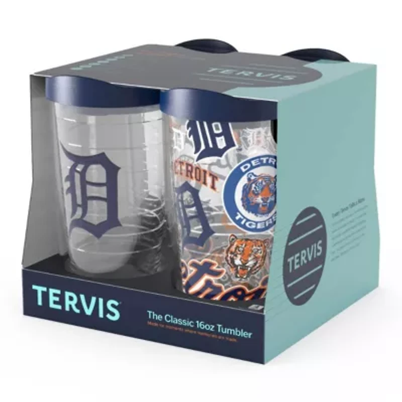 MLB Detroit Tigers Four-Pack 16oz. Classic Tumbler Set