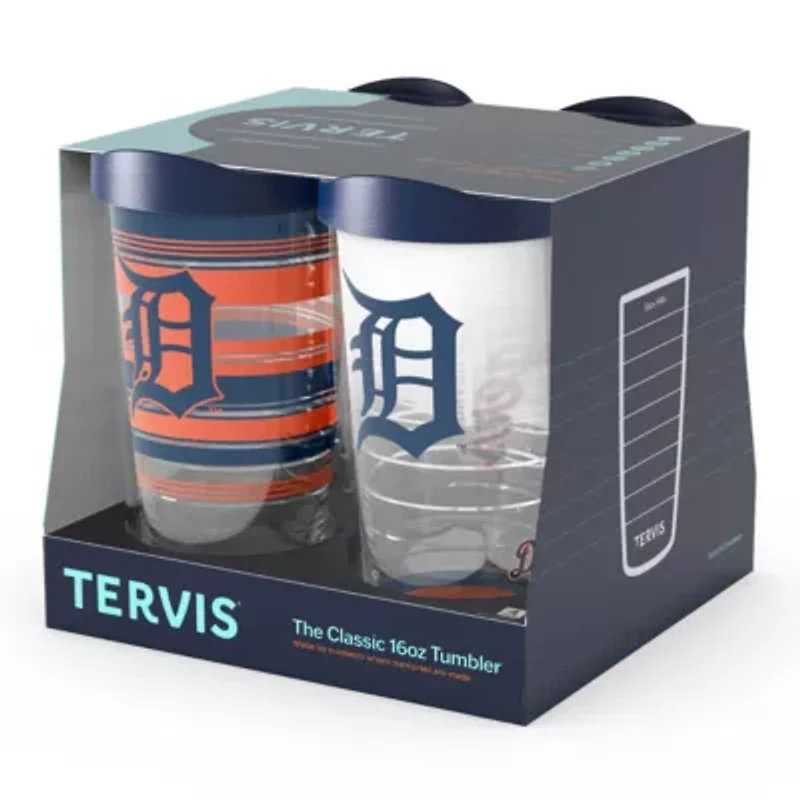 MLB Detroit Tigers Four-Pack 16oz. Classic Tumbler Set