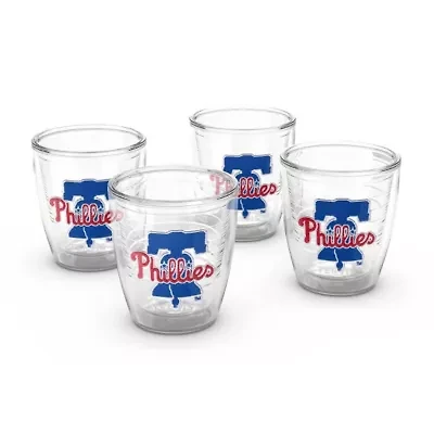 MLB Philadelphia Phillies Four-Pack 12oz. Emblem Tumbler Set