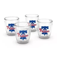 MLB Philadelphia Phillies Four-Pack 12oz. Emblem Tumbler Set