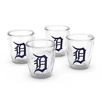 MLB Detroit Tigers Four-Pack 12oz. Emblem Tumbler Set