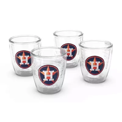 MLB Houston Astros Four-Pack 12oz. Emblem Tumbler Set