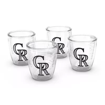 MLB Colorado Rockies Four-Pack 12oz. Emblem Tumbler Set
