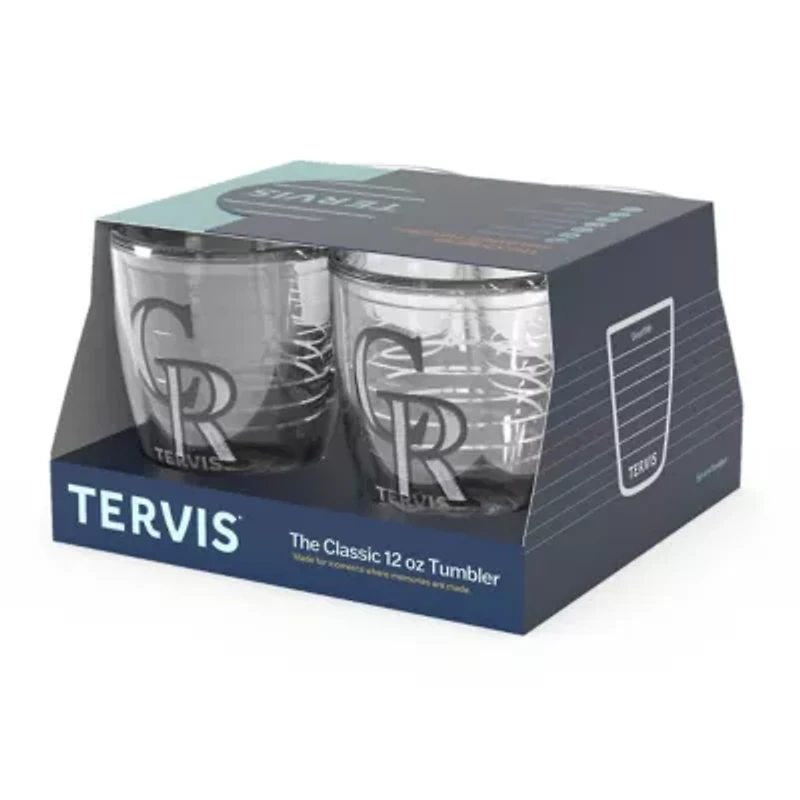MLB Colorado Rockies Four-Pack 12oz. Emblem Tumbler Set