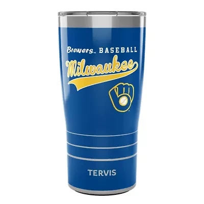 MLB Milwaukee Brewers 20oz. Cooperstown Collection Stainless Tumbler