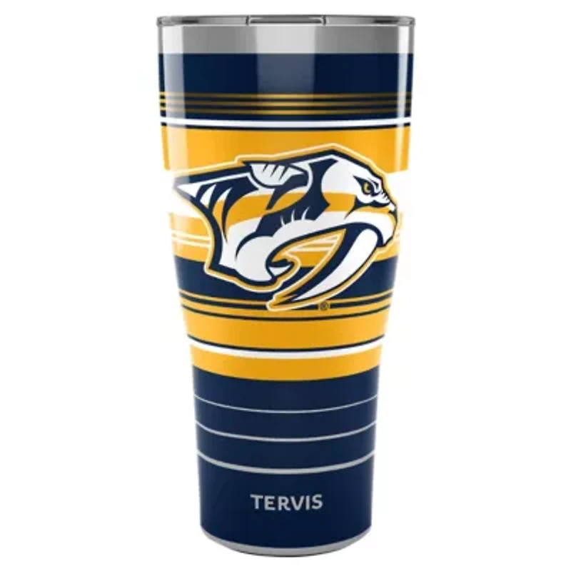 NHL Nashville Predators 30oz. Hype Stripes Stainless Tumbler