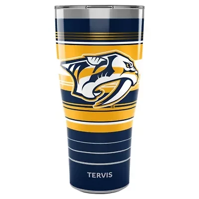 NHL Nashville Predators 30oz. Hype Stripes Stainless Tumbler