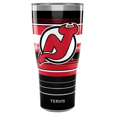 NHL New Jersey Devils 30oz. Hype Stripes Stainless Tumbler