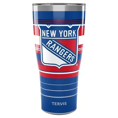 NHL New York Rangers 30oz. Hype Stripes Stainless Tumbler