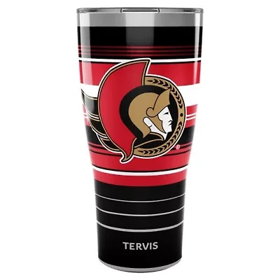NHL Ottawa Senators 30oz. Hype Stripes Stainless Tumbler