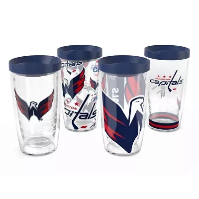 NHL Washington Capitals Four-Pack 16oz. Classic Tumbler Set