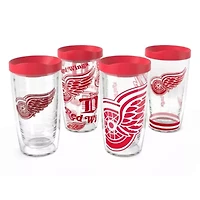 NHL Detroit Wings Four-Pack 16oz. Classic Tumbler Set